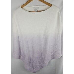 Barefoot Dreams CozyChic Ultra Lite Ombre Shrug Poncho Ocean Breeze Purple